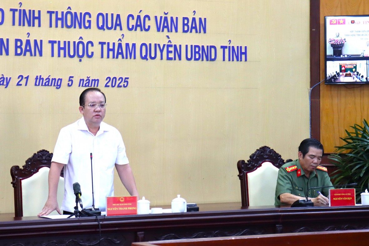 UBND tỉnh Kiên Giang thông qua 6 văn bản trình HĐND UBND tỉnh Kiên Giang thông qua 6 văn bản trình HĐND