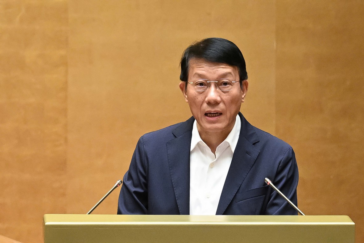 Bộ trưởng Bộ Công an Lương Tam Quang trình bày Tờ trình