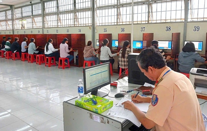 Công an tỉnh Bến Tre lần đầu tiên tổ chức kỳ sát hạch lái xe hạng A1