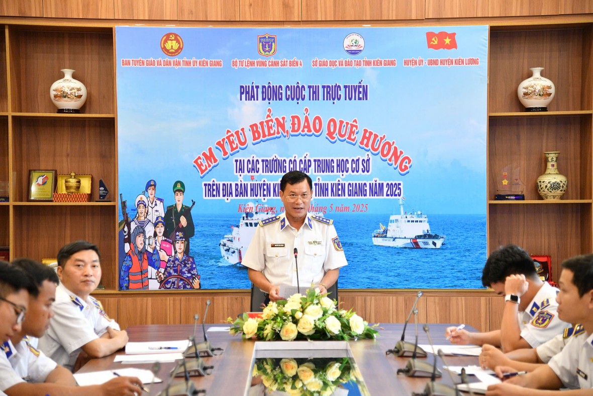 BTL Vùng Cảnh sát biển 4 phát động cuộc thi trực tuyến “Em yêu biển, đảo quê hương”