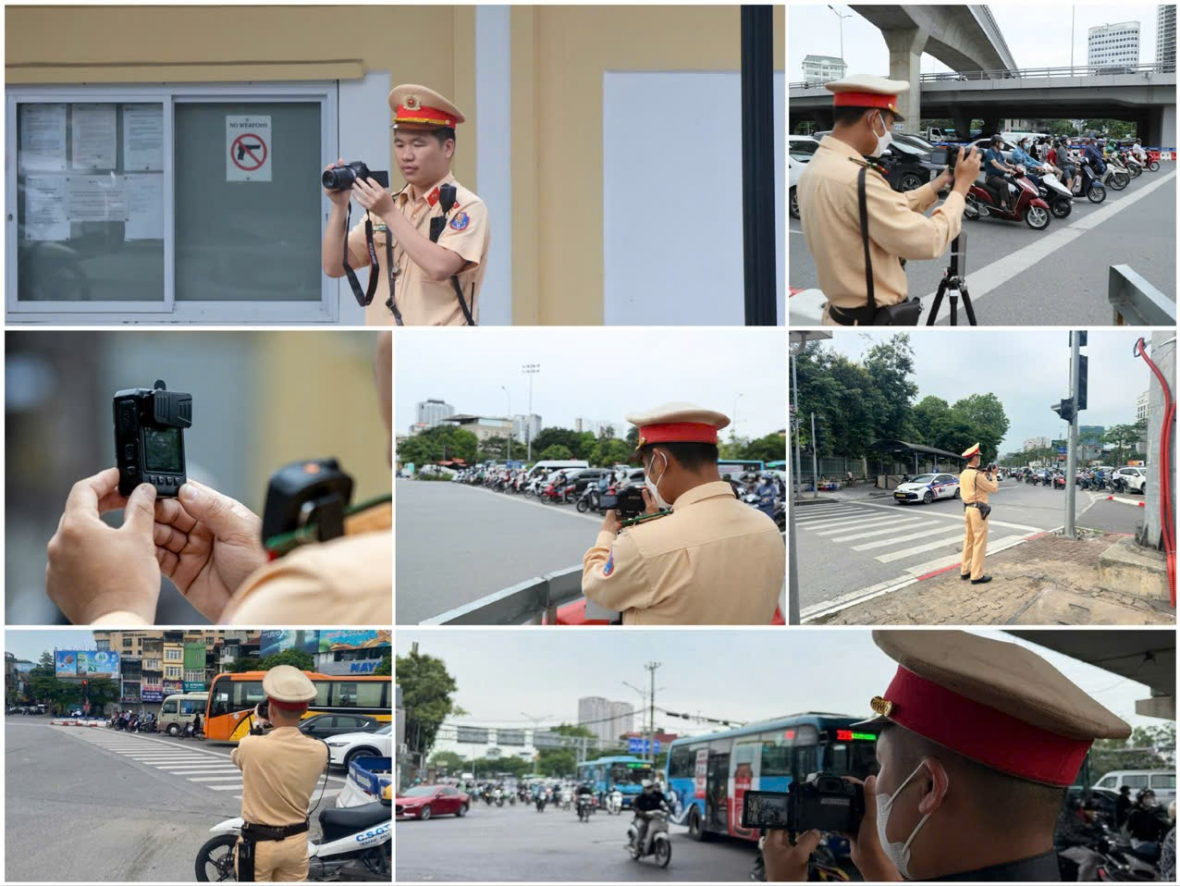 CSGT ghi hình phạt nguội tại nhiều tuyến đường, sáng 26/5.