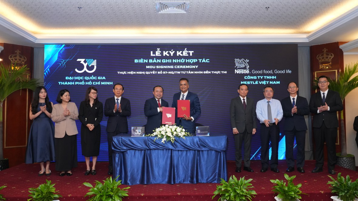 Nestlé Việt Nam và Đại học Quốc gia TP.HCM đã ký kết hợp tác thực thi mô hình “3 nhà”
