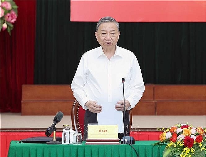 Tổng Bí thư Tô Lâm phát biểu chỉ đạo