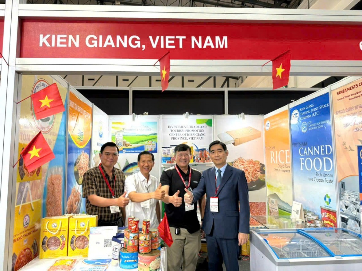Kiên Giang quảng bá các sản phẩm đặc trưng ở Hội chợ ThaiFex Anuga Asia 2025 tại Thái Lan