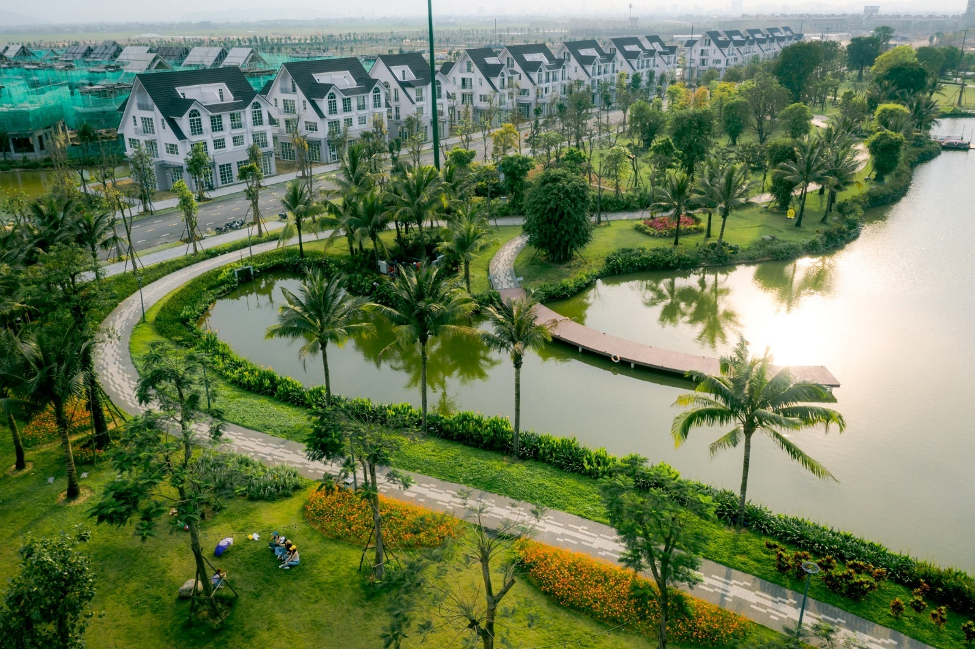 Eco Central Park có 50ha diện tích cây xanh, mặt nước