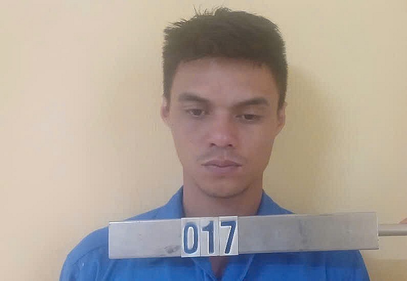 Ngô Minh Truyền tại cơ quan công an.