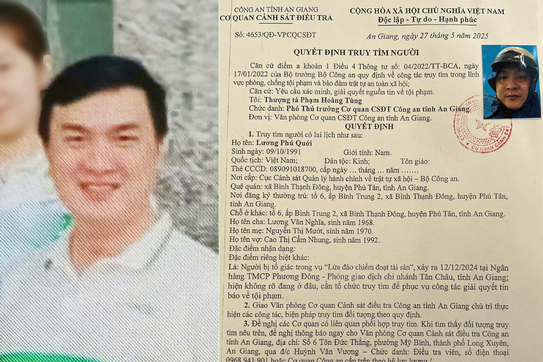 An Giang: Truy tìm người trong vụ lừa đảo chiếm đoạt 1,2 tỷ đồng