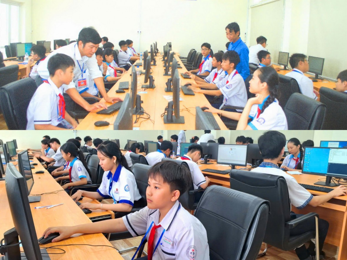 Thành phố Bạc Liêu đạt giải Nhất toàn đoàn Hội thi tin học trẻ