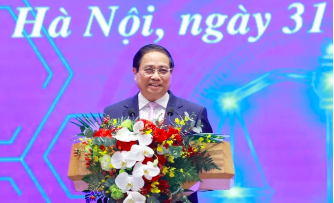 Thủ tướng Phạm Minh Chính phát biểu tại Lễ khai trương Cổng Pháp luật Quốc gia