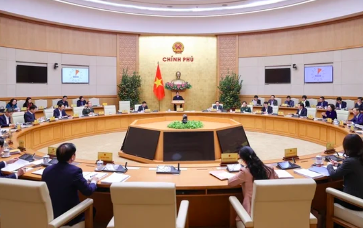 Chính phủ yêu cầu quyết liệt trong việc sắp xếp tổ chức bộ máy. Ảnh VGP Chính phủ yêu cầu quyết liệt trong việc sắp xếp tổ chức bộ máy. Ảnh VGP