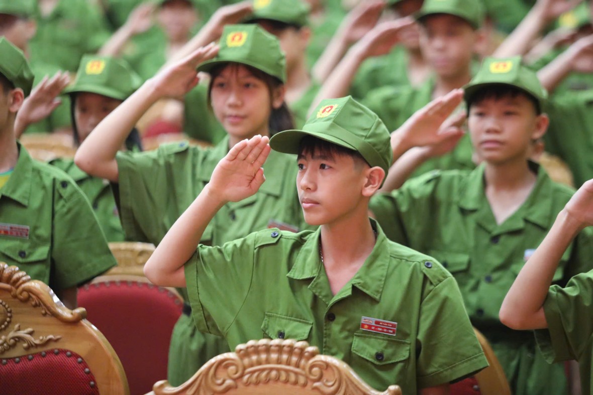 Hàng trăm “chiến sĩ nhí” hào hứng trải nghiệm Trại hè lý thú