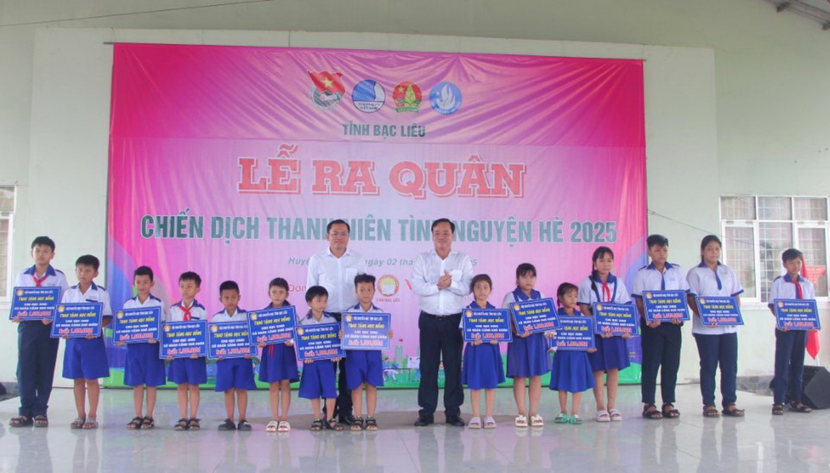 Tỉnh Bạc Liêu ra quân Chiến dịch Thanh niên tình nguyện hè 2025