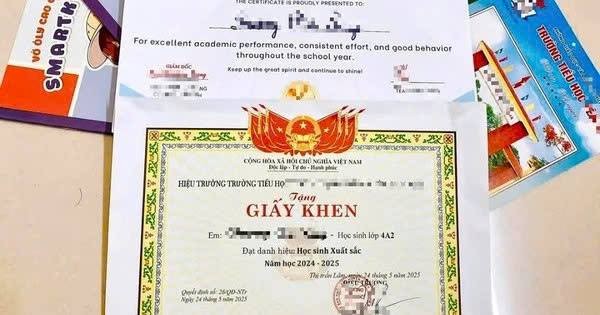 Đăng ảnh giấy khen của con lên mạng xã hội có nguy cơ rò rỉ dữ liệu cá nhân. (Ảnh minh họa)