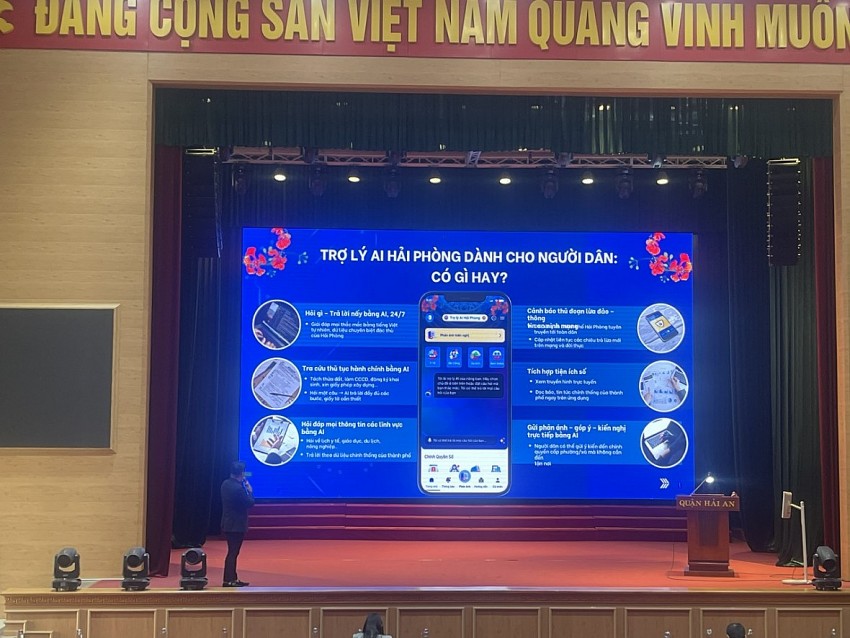 Ứng dụng AI Hải Phòng trở thành người trợ lý đắc lực cho đội ngũ cán bộ, doanh nghiệp và người dân trên thành phố Ứng dụng “AI Hải Phòng” với những ưu điểm vượt trội là người trợ lý đắc lực cho đội ngũ cán bộ thành phố “Hoa Phượng Đỏ”