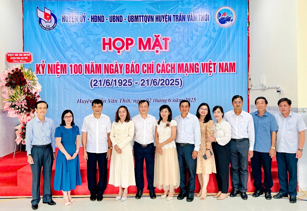 Cà Mau: Huyện Trần Văn Thời long trọng kỷ niệm 100 năm Ngày Báo chí Cách mạng Việt Nam