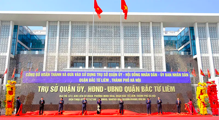 Trụ sở UBND quận Bắc Từ Liêm.