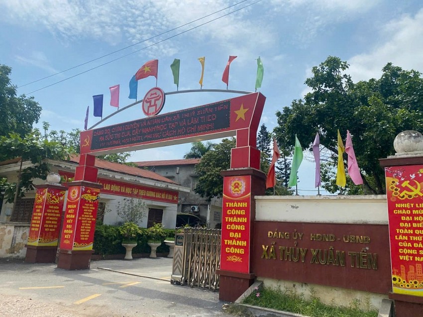 Trụ sở UBND xã Thuỷ Xuân Tiên.