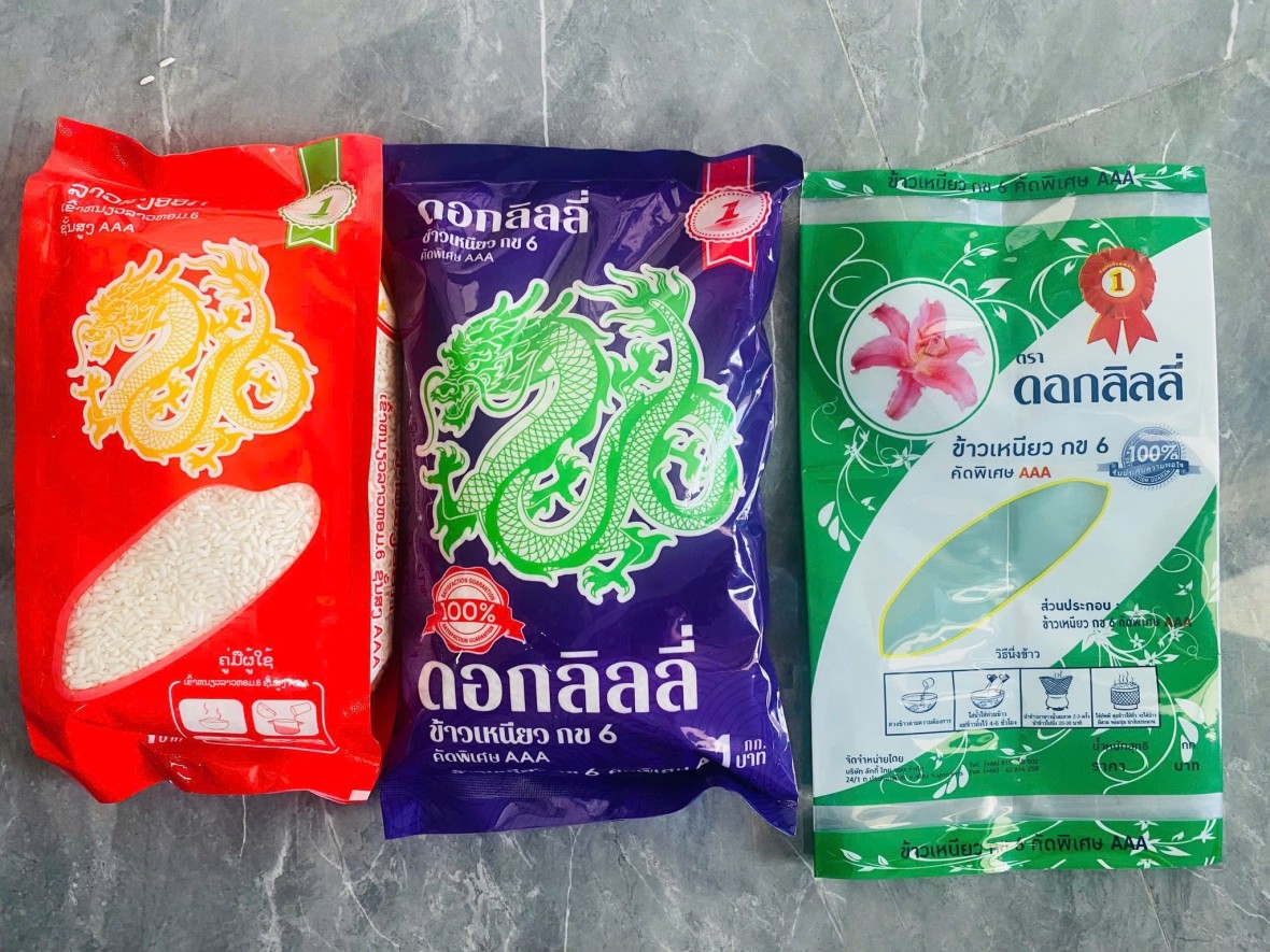 Mẫu hàng hóa có dấu hiệu vi phạm giả bao bì.