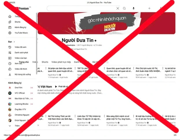 Kênh YouTube Người đưa tin Kênh YouTube Người đưa tin