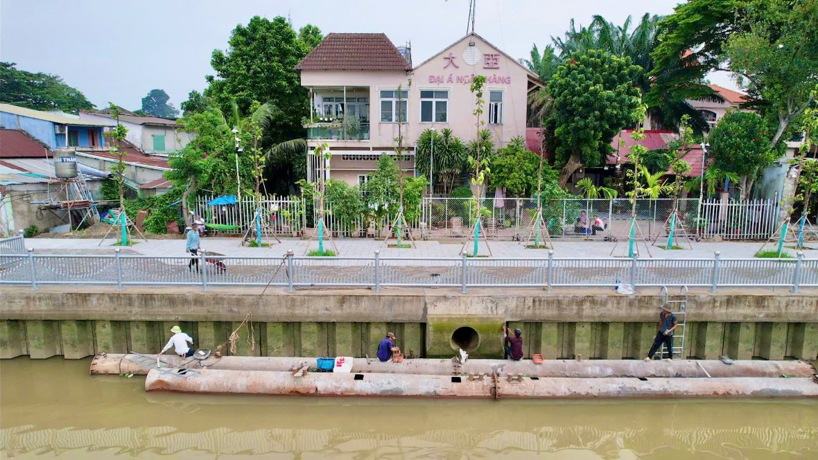 Cận cảnh kè sông uốn lượn ôm trọn thành phố Biên Hòa hơn 300 năm tuổi