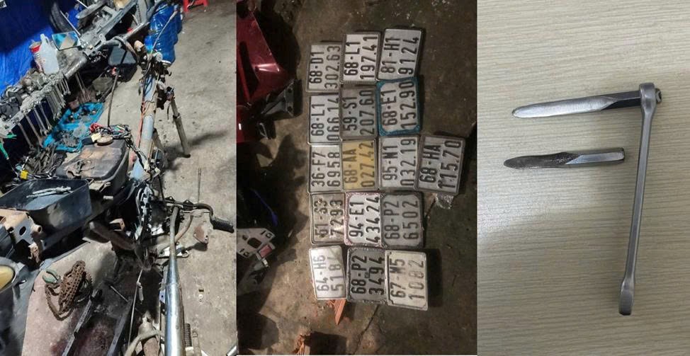 Triệt xóa nhóm đối tượng trộm xe liên huyện ở Kiên Giang