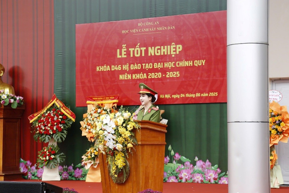 38 học viên Học viện CSND được thăng cấp bậc hàm vượt cấp