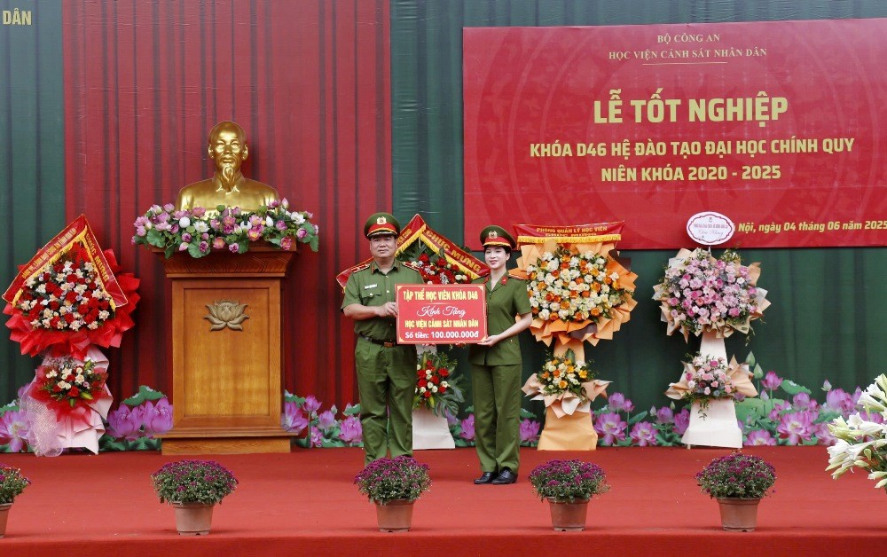 38 học viên Học viện CSND được thăng cấp bậc hàm vượt cấp