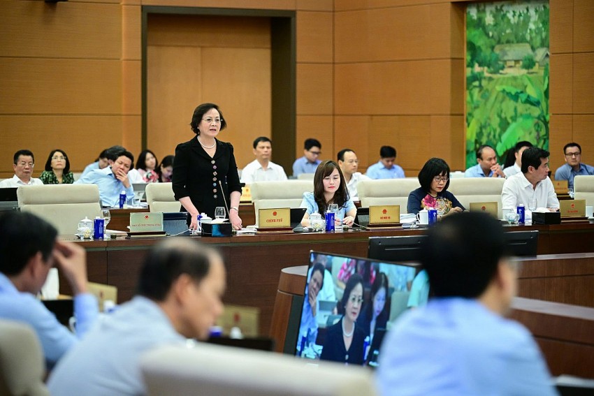 Bộ trưởng Bộ Nội vụ Phạm Thị Thanh Trà giải trình, làm rõ một số ý kiến đại biểu nêu