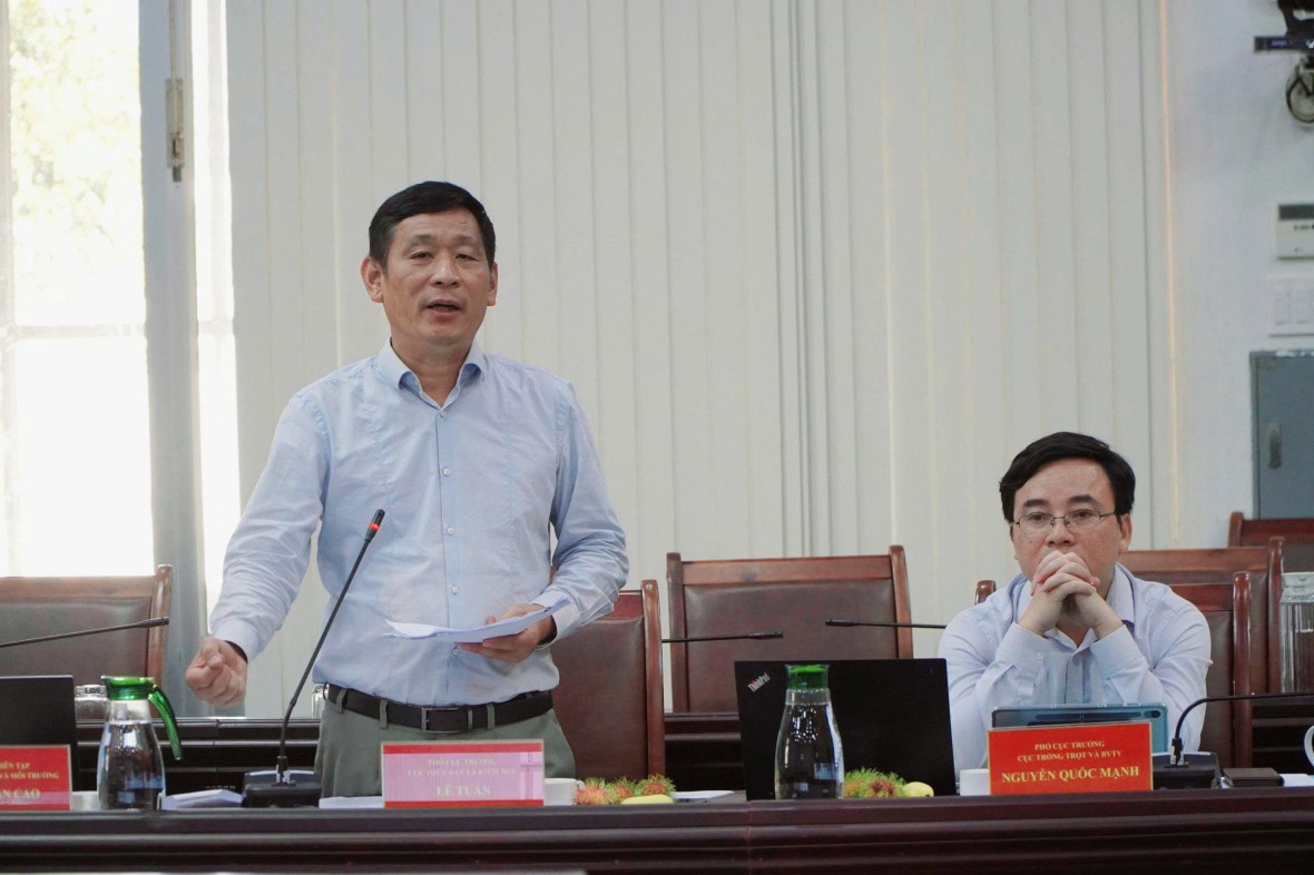 Thứ trưởng Bộ Nông nghiệp và Môi trường Trần Thanh Nam làm việc với Kiên Giang về công tác đấu tranh, phòng chống buôn lậu, gian lận thương mại