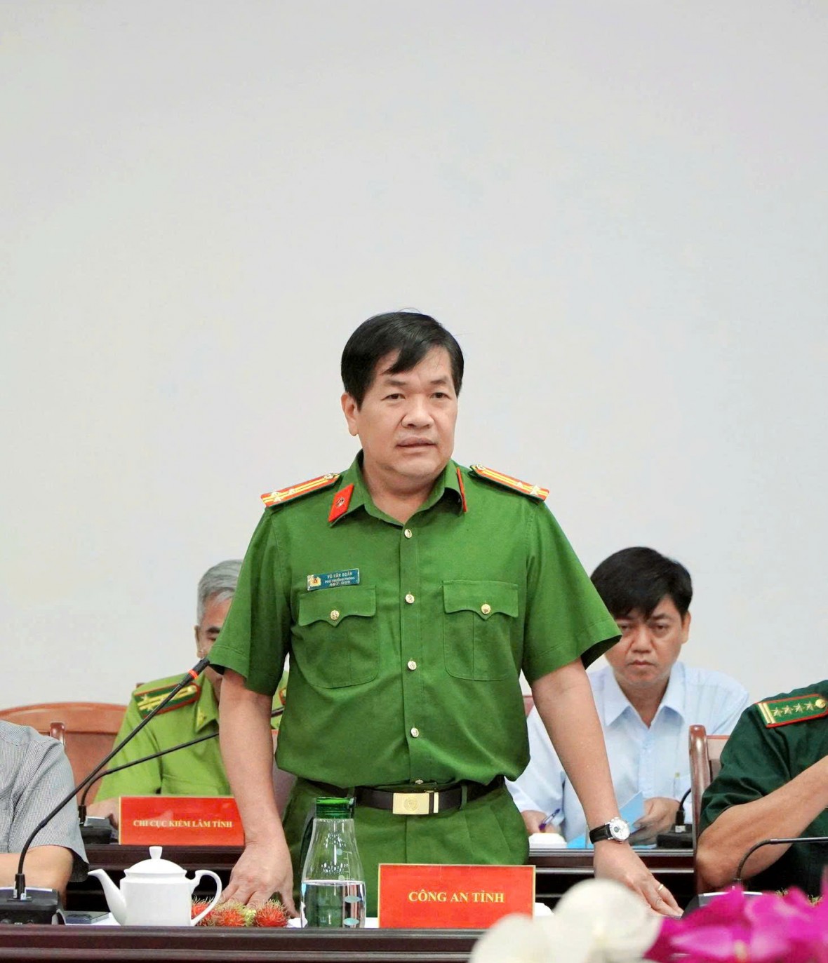 Thứ trưởng Bộ Nông nghiệp và Môi trường Trần Thanh Nam làm việc với Kiên Giang về công tác đấu tranh, phòng chống buôn lậu, gian lận thương mại