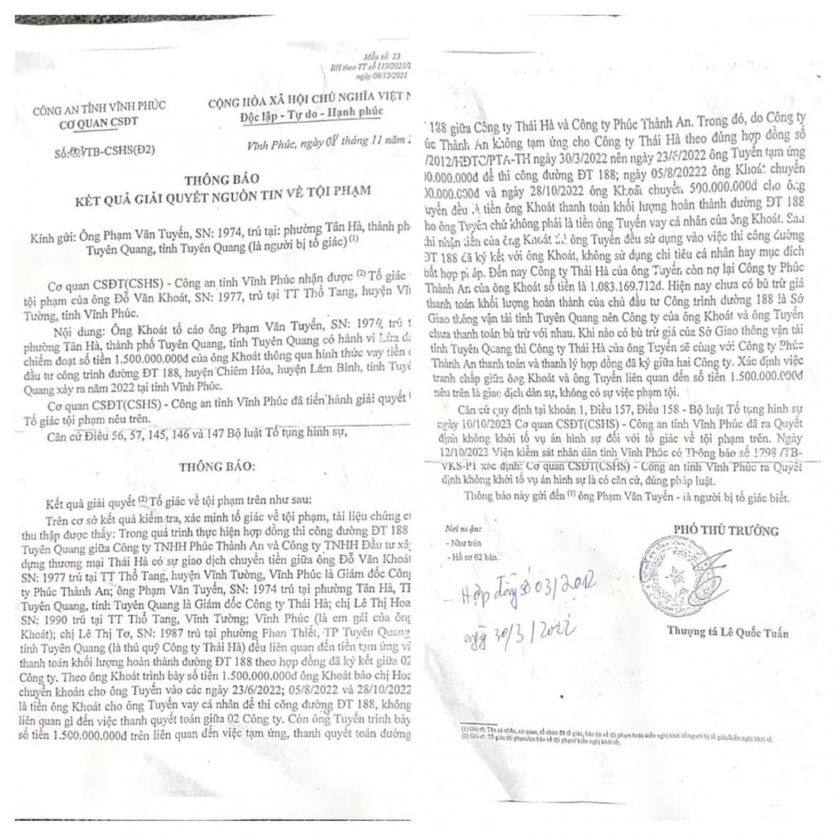 Tuyên Quang: Xét xử vụ “kiện đòi tài sản” giữa 02 Giám đốc Công ty