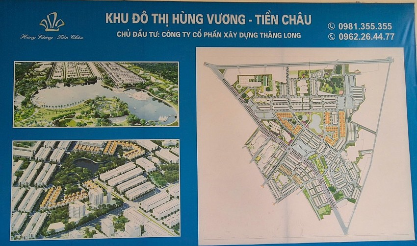 Dự án nhà ở xã hội khu đô thị Hùng Vương - Tiền Châu.