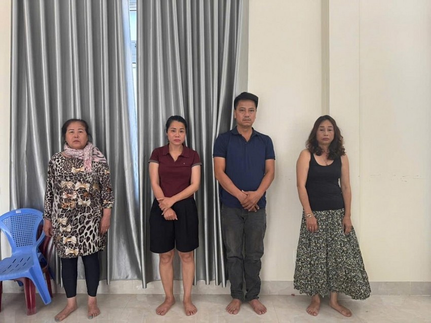 Nhóm đối tượng bị bắt giữ Nhóm đối tượng bị bắt giữ