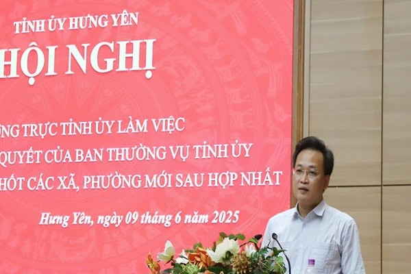 Hưng Yên công bố nhân sự chủ chốt 39 xã, phường mới sau hợp nhất