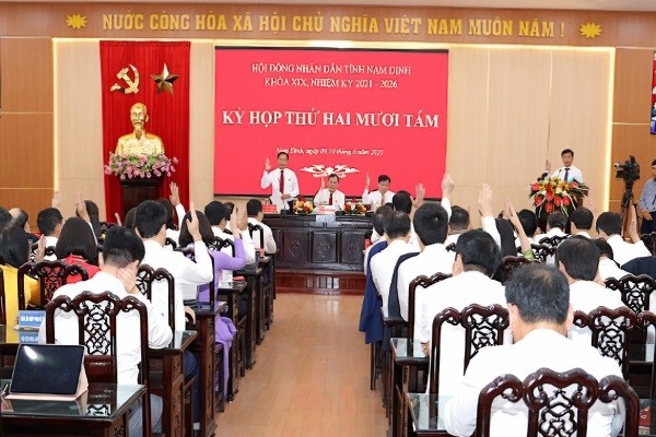 HĐND tỉnh Nam Định biểu quyết thông qua 6 Nghị quyết quan trọng HĐND tỉnh Nam Định biểu quyết thông qua 6 Nghị quyết quan trọng