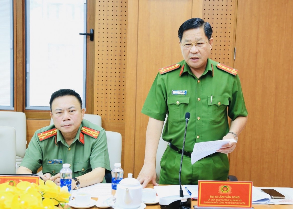 Công an Đồng Nai làm việc với Công an Bình Phước về công tác chuẩn bị sáp nhập