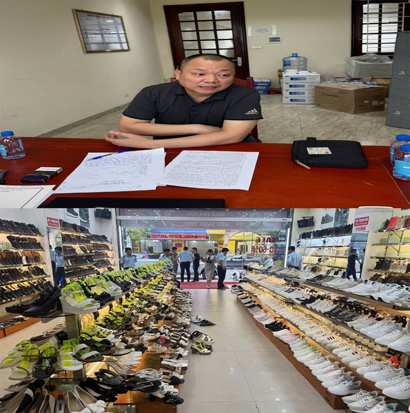 Đối tượng Nguyễn Khánh Tùng và các tang vật thu giữ.