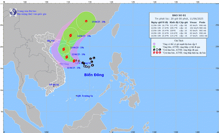 Bão số 1 trên biển Đông gây mưa lớn nhiều khu vực tại Tây Nguyên