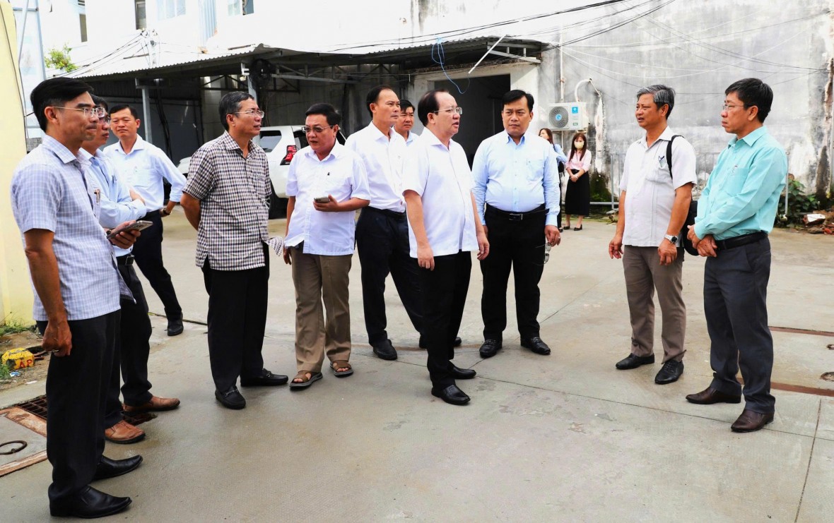 Đoàn công tác tỉnh Kiên Giang kiểm tra, khảo sát và làm việc tại huyện Vĩnh Thuận