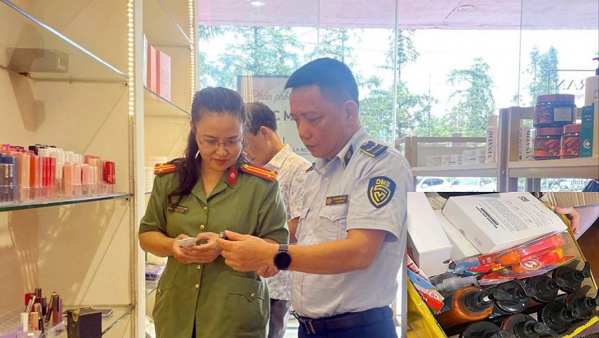 Một cơ sở kinh doanh mỹ phẩm ở Lào Cai bị xử phạt 35 triệu đồng