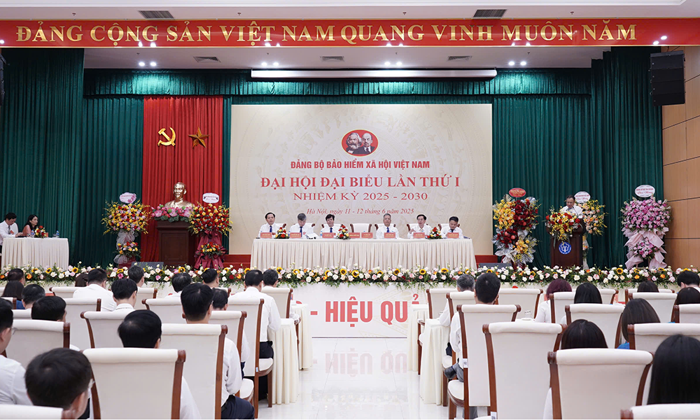 Toàn cảnh Đại hội Đảng bộ BHXH Việt Nam nhiệm kỳ 2025-2030