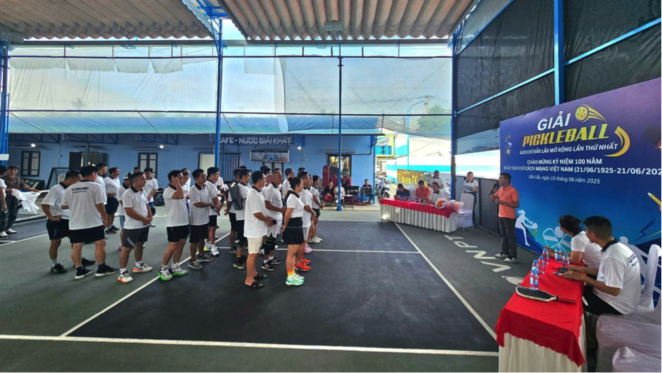 Pickleball – Làn gió mới trong hoạt động kỷ niệm Ngày Báo chí 21/6 tại Đắk Lắk