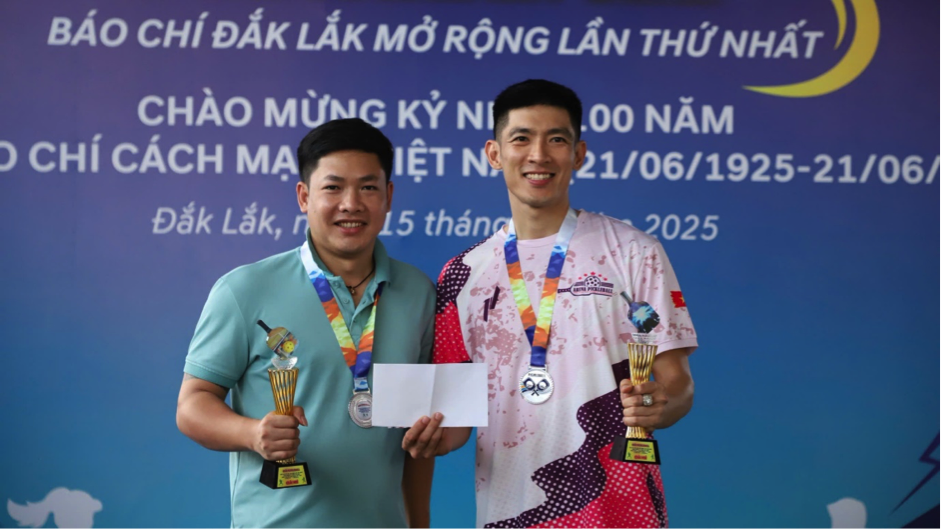 Pickleball – Làn gió mới trong hoạt động kỷ niệm Ngày Báo chí 21/6 tại Đắk Lắk