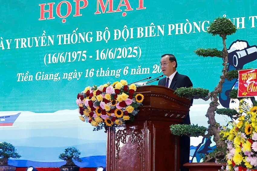 Tiền Giang: Họp mặt kỷ niệm 50 năm ngày Truyền thống Bộ đội Biên phòng Tiền Giang: Họp mặt kỷ niệm 50 năm ngày Truyền thống Bộ đội Biên phòng