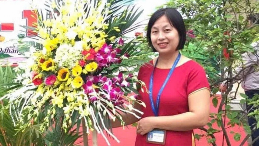 Cô Phạm Thị Hồng - giáo viên bộ môn Địa lý trường THPT Nho Quan B, Ninh Bình (Ảnh: NVCC)