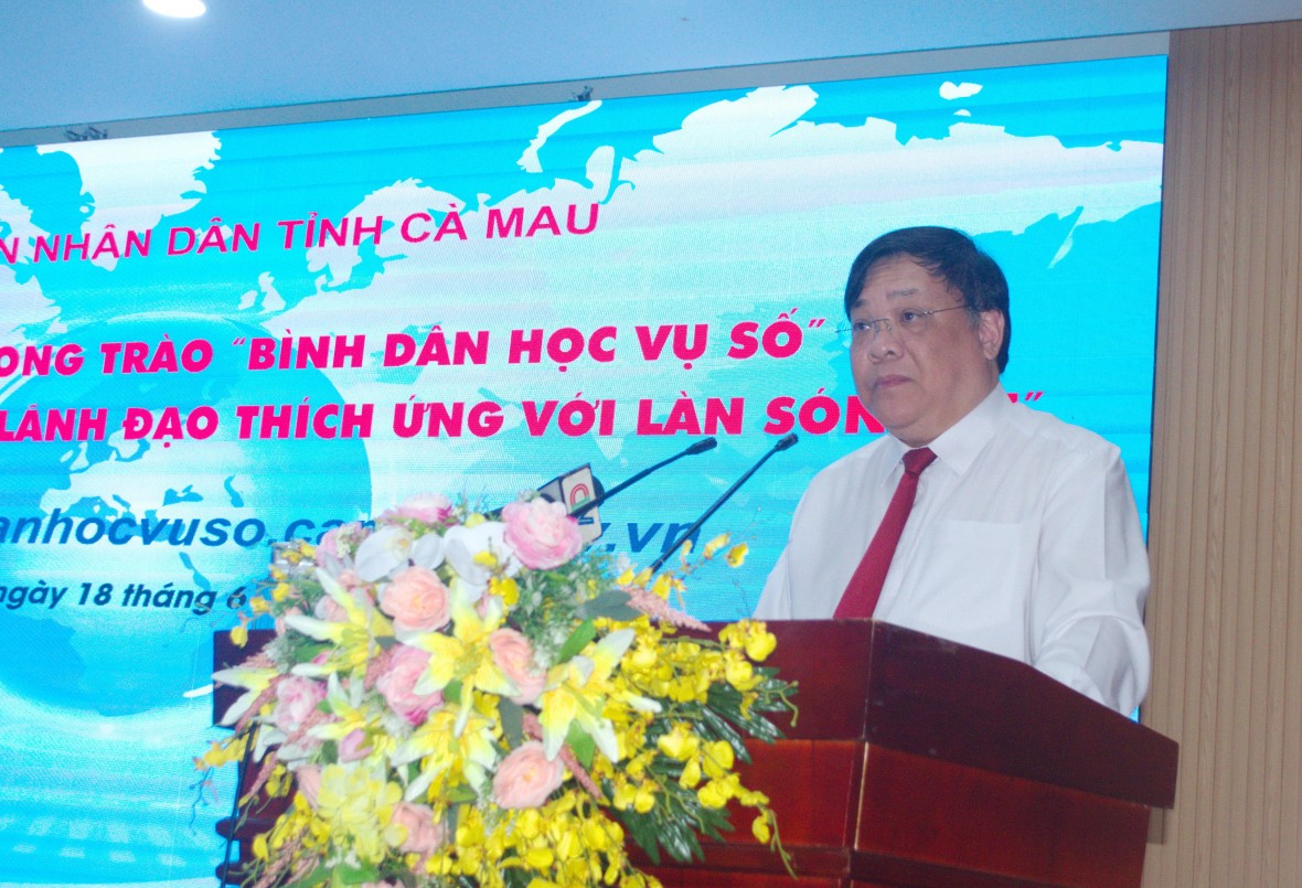 Cà Mau phát động Phong trào “Bình dân học vụ số” và tọa đàm về trí tuệ nhân tạo