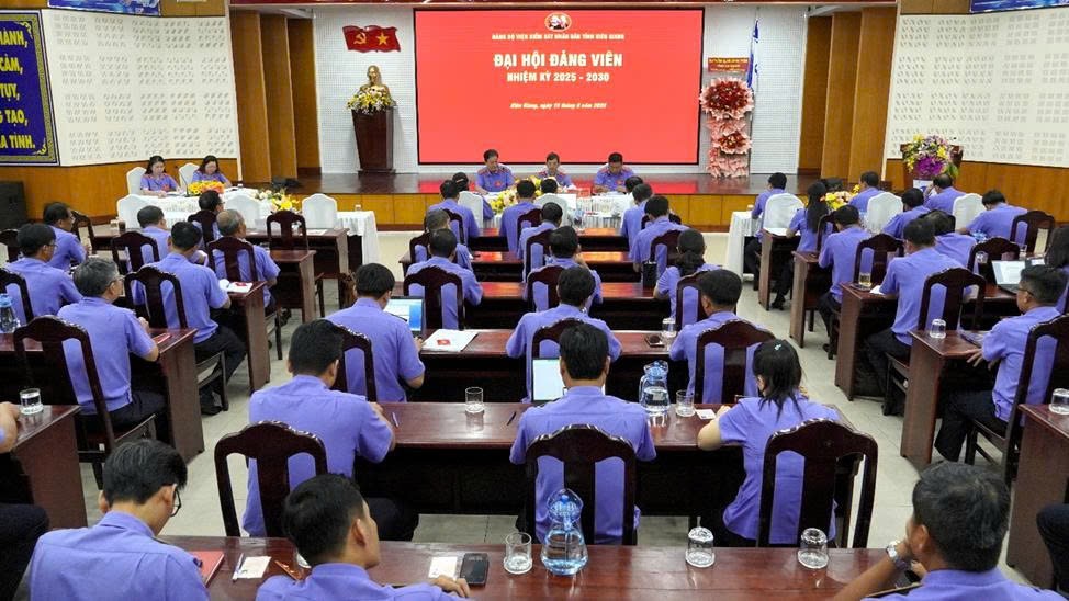 Viện Kiểm sát Nhân dân tỉnh Kiên Giang, tổ chức thành công Đại hội Đảng bộ nhiệm kỳ 2025–2030
