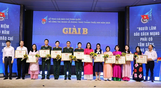 Báo Pháp luật Việt Nam giành giải B Giải báo chí toàn quốc về công tác Đoàn