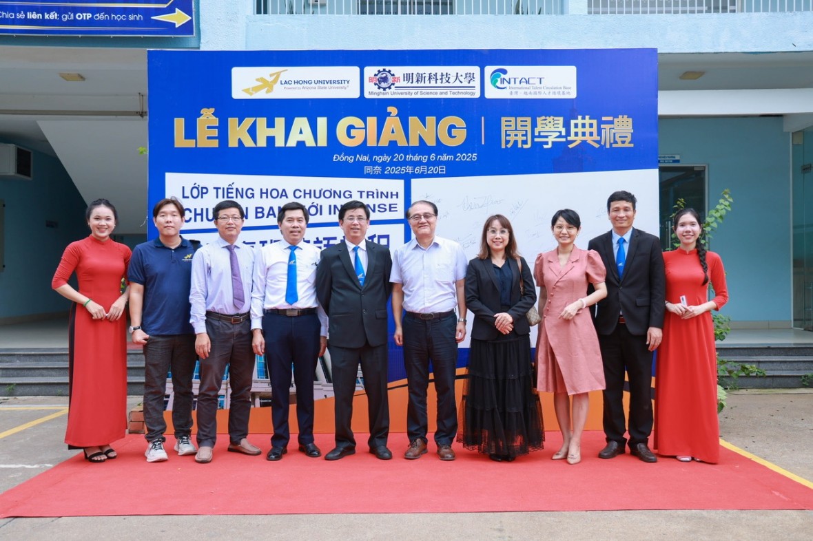 Đại học Lạc Hồng khai giảng lớp tiếng Hoa chuyên ban mới hợp tác với Đại học Minh Tân