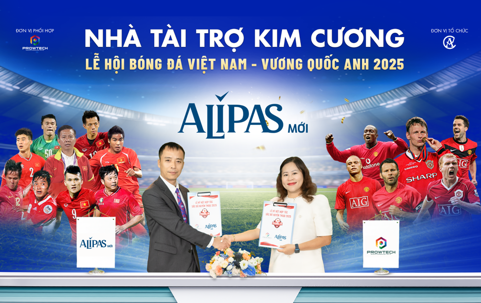 Alipas tỏa sáng cùng biệt đội huyền thoại Manchester Reds đến Việt Nam